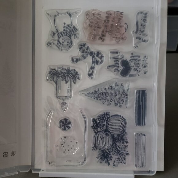 Stampin' Up! 'JAR OF CHEER' Photopolymer Stamp Set (Used) - Picture 3 of 6